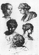 Gerard de Lairesse Five Female Heads oil